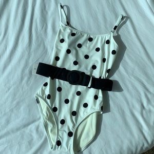 Nina Solid & Striped Swimsuit